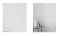 Advantage 20.5" x 369" Adaline Light Geometric Wallpaper